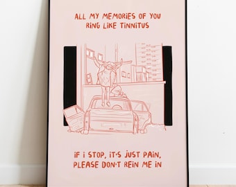 Sam Fender Rein Me In Poster | Indie Music Wall Art Print (Digital Download)