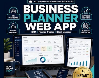 Aplicación web/CRM para la planificación de pequeñas empresas y el seguimiento financiero (descarga en HTML)