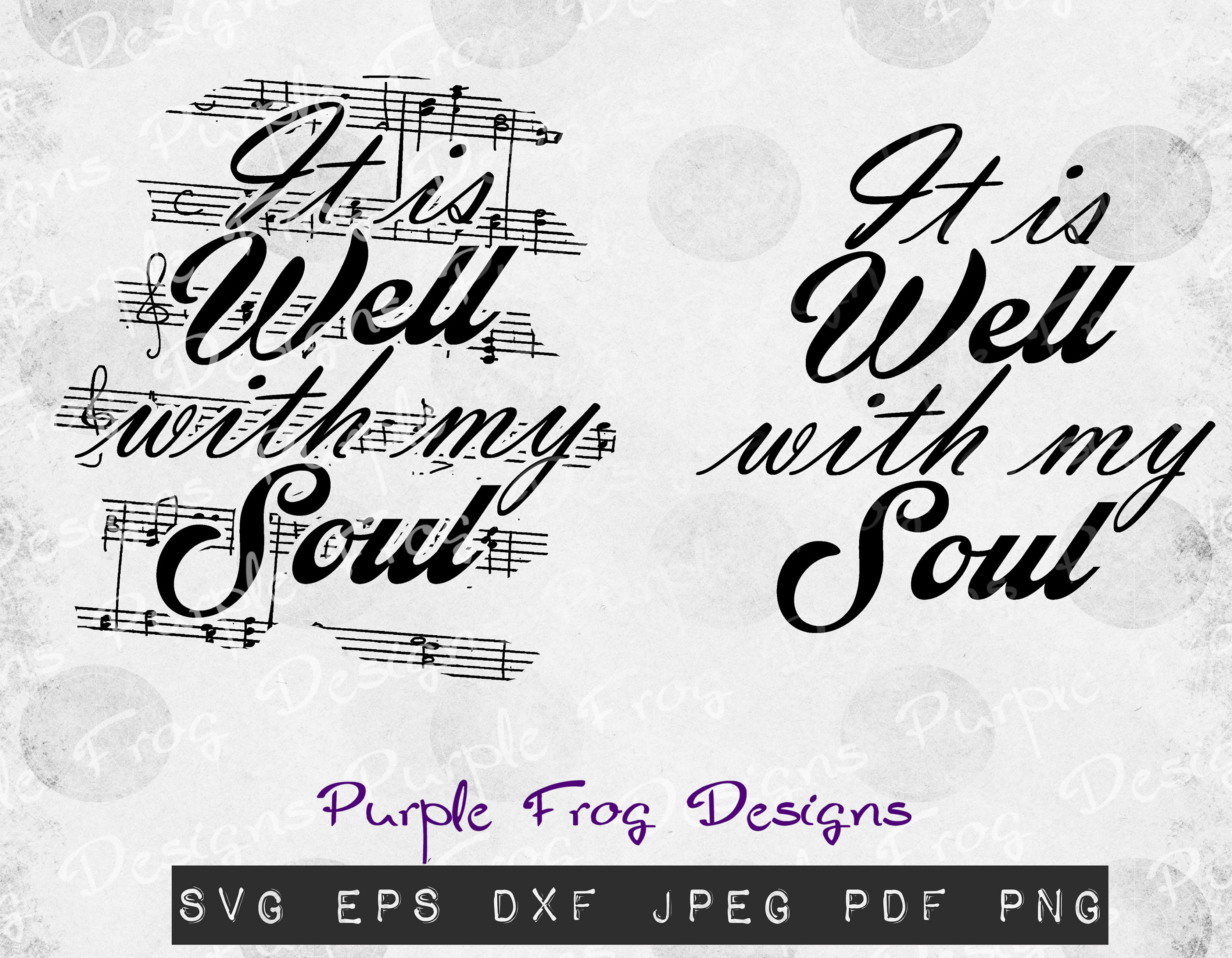 It is well with my soul svg music svg religious shirt svg Etsy