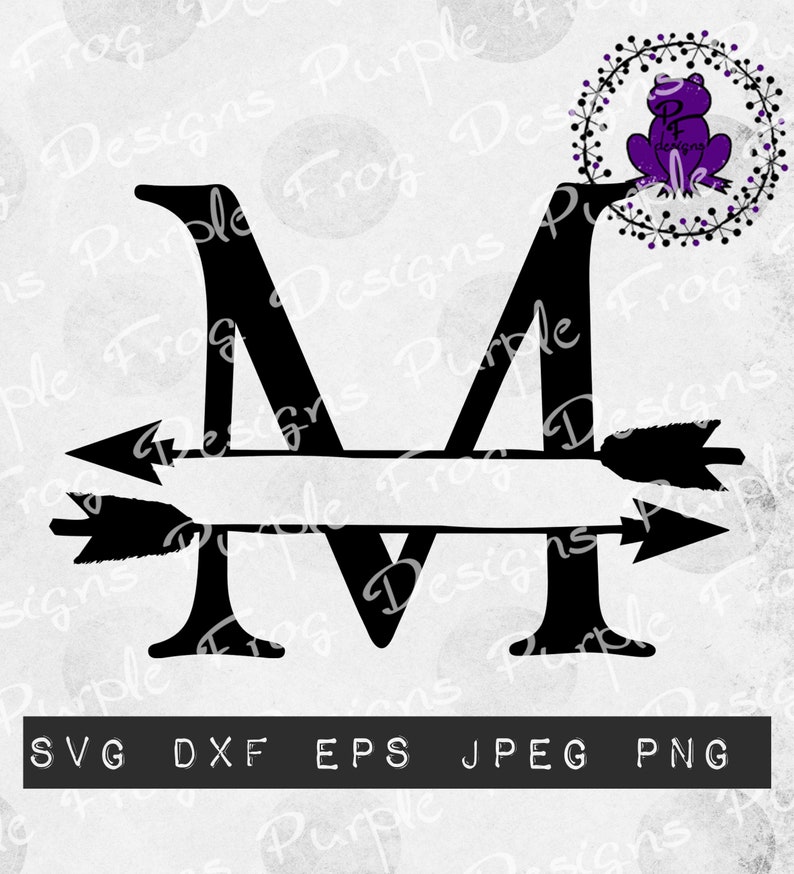 Download M monogram svg arrow monogram split monogram personalized ...