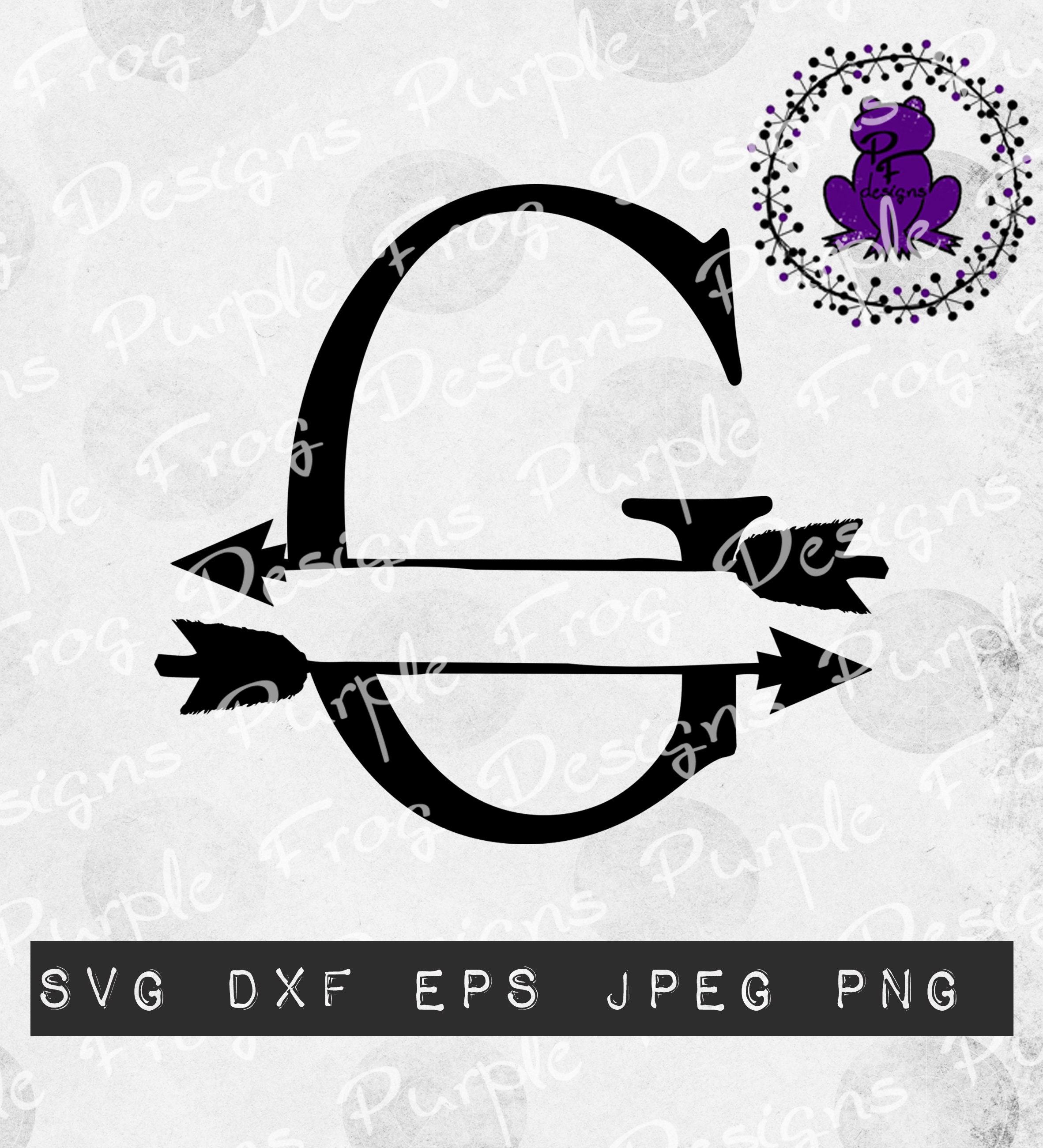 Download G Monogram Svg Arrow Monogram Split Monogram Personalized Etsy