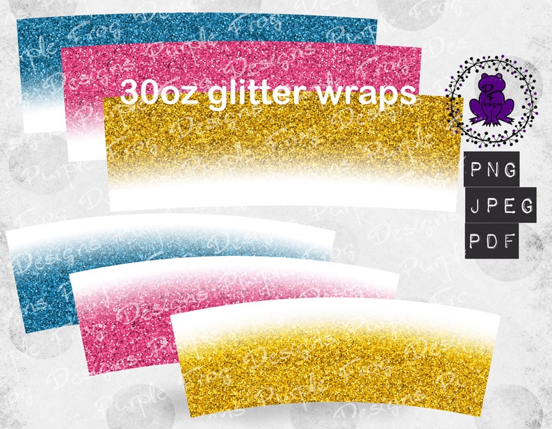 Download 30oz tumbler bundle 30oz sublimation 30oz glitter wraps | Etsy