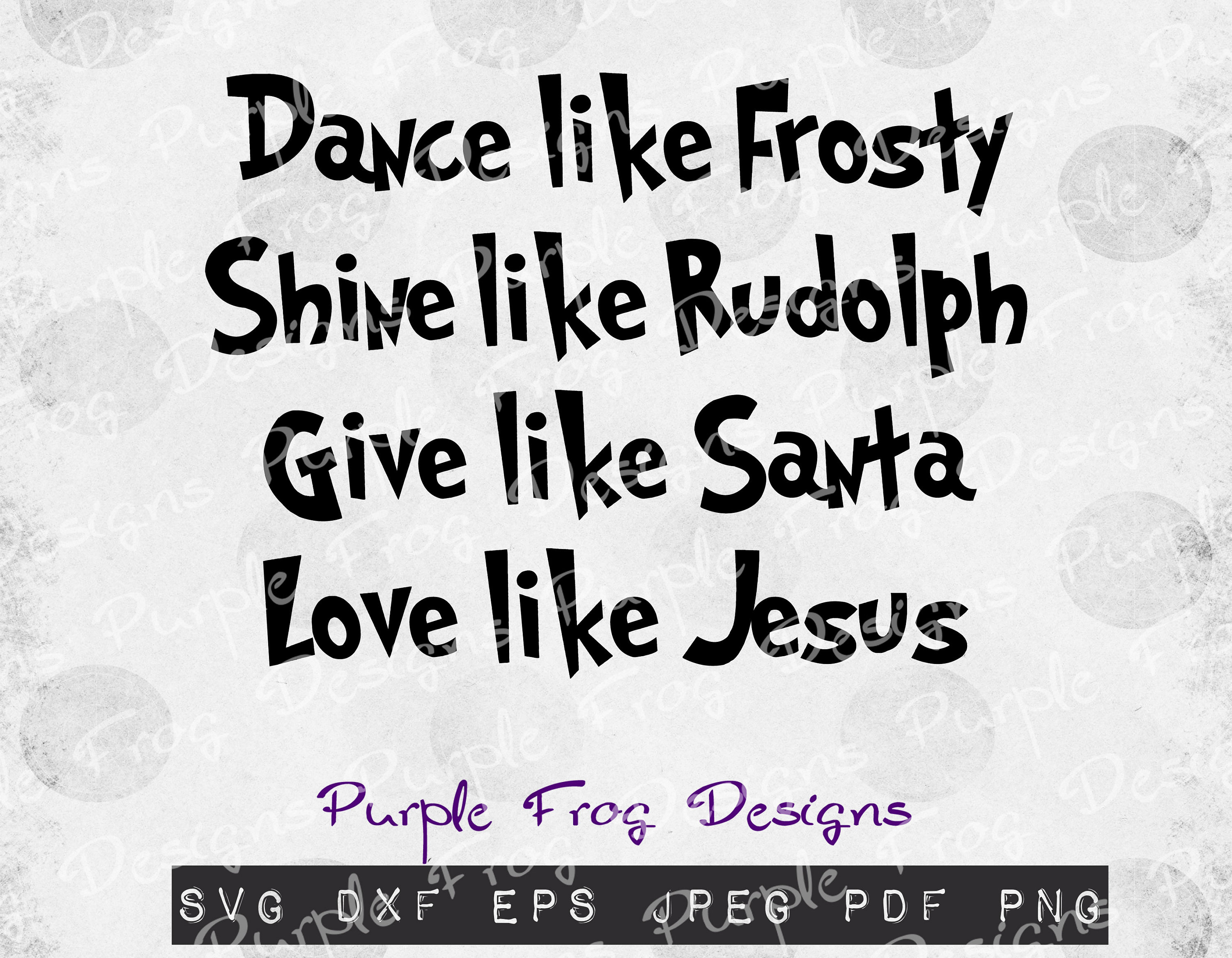 Download Christmas Svg Santa Svg Jesus Svg Dance Like Frosty Pdf Etsy