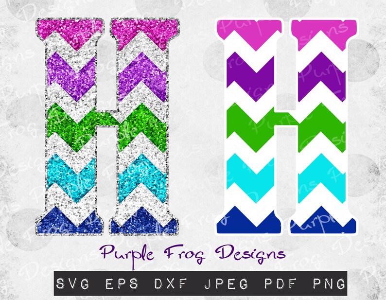 Download H monogram svg Chevron monogram svg Glitter monogram H | Etsy