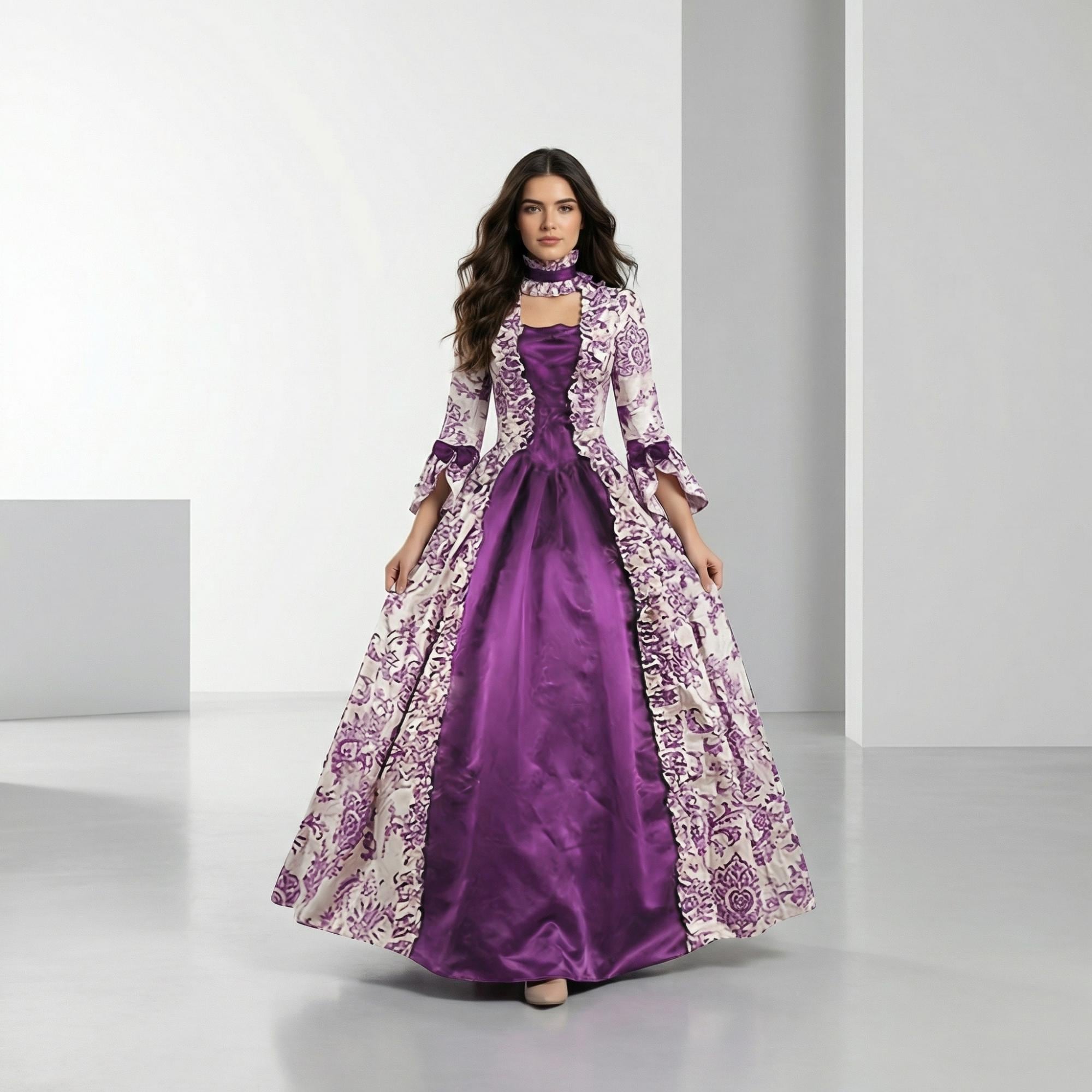 Purple Historical Renaissance Dress - Etsy