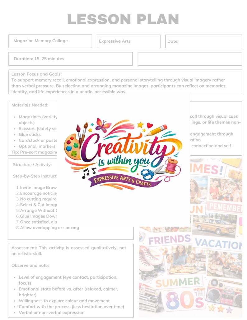 Memory & Reflection Crafts for Seniors – Mini Pack (digital Download ...