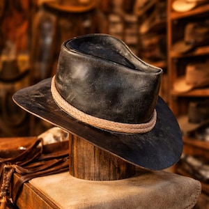 Arthur Morgan Hat Real Leather - Etsy display picture 1