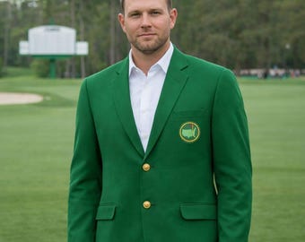 Men’s Green Golf Blazer – Handmade Tournament Style Jacket | Classic Champion Sport Coat | Lightweight Cotton Two Button for Events
