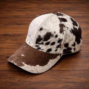 Cow Hide Baseball Cap - Etsy
