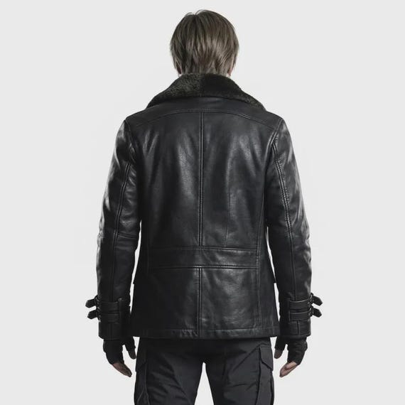 Buy Leon S Kennedy RE9 Leather Jacket | Resident Evil Requim Black