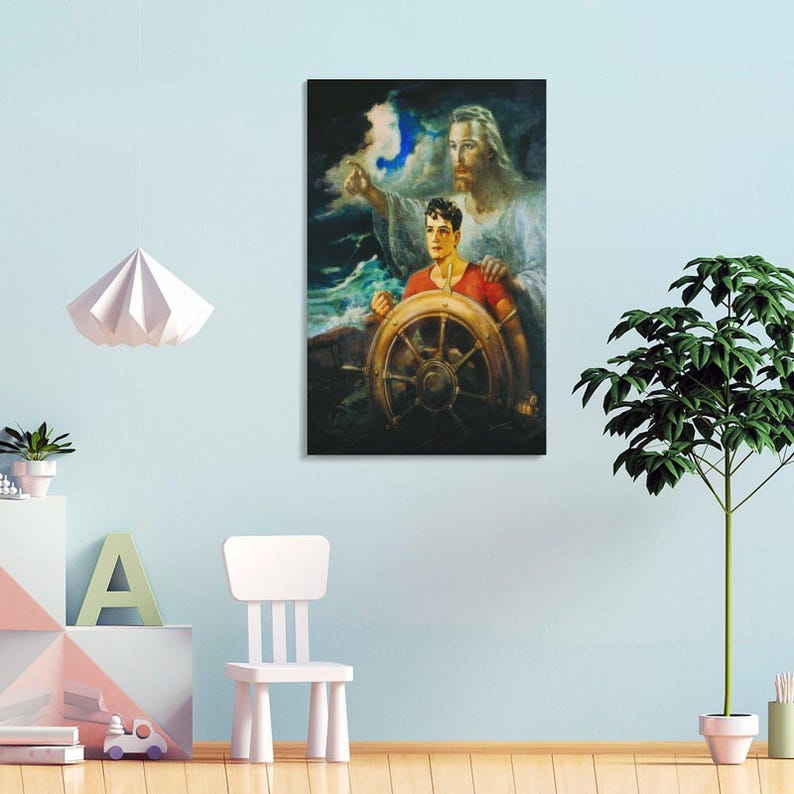 Jesus Christ Our Pilot Canvas Print, Christian Art - Etsy