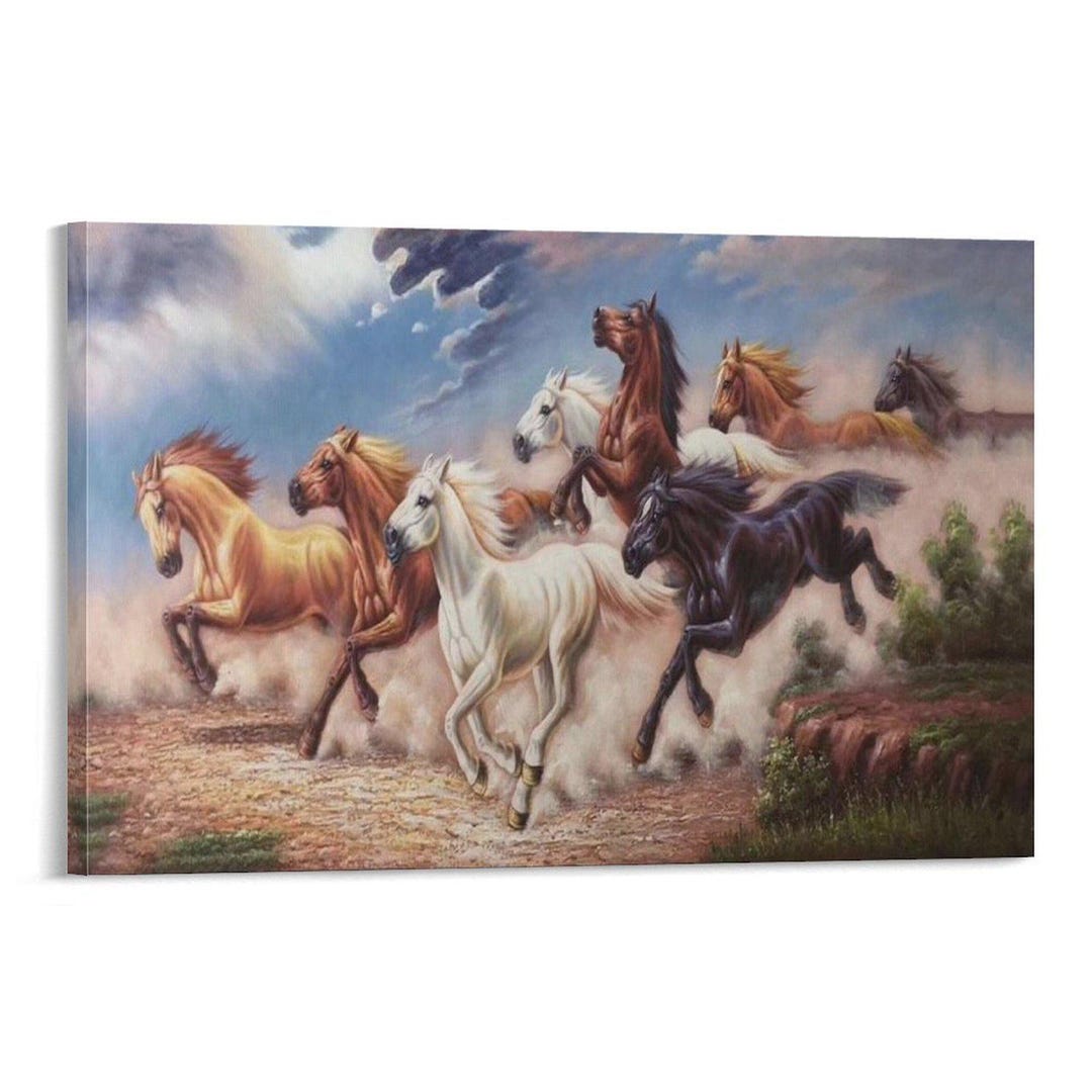 Galloping Horses Canvas Print, Equestrian Wall Art - Etsy