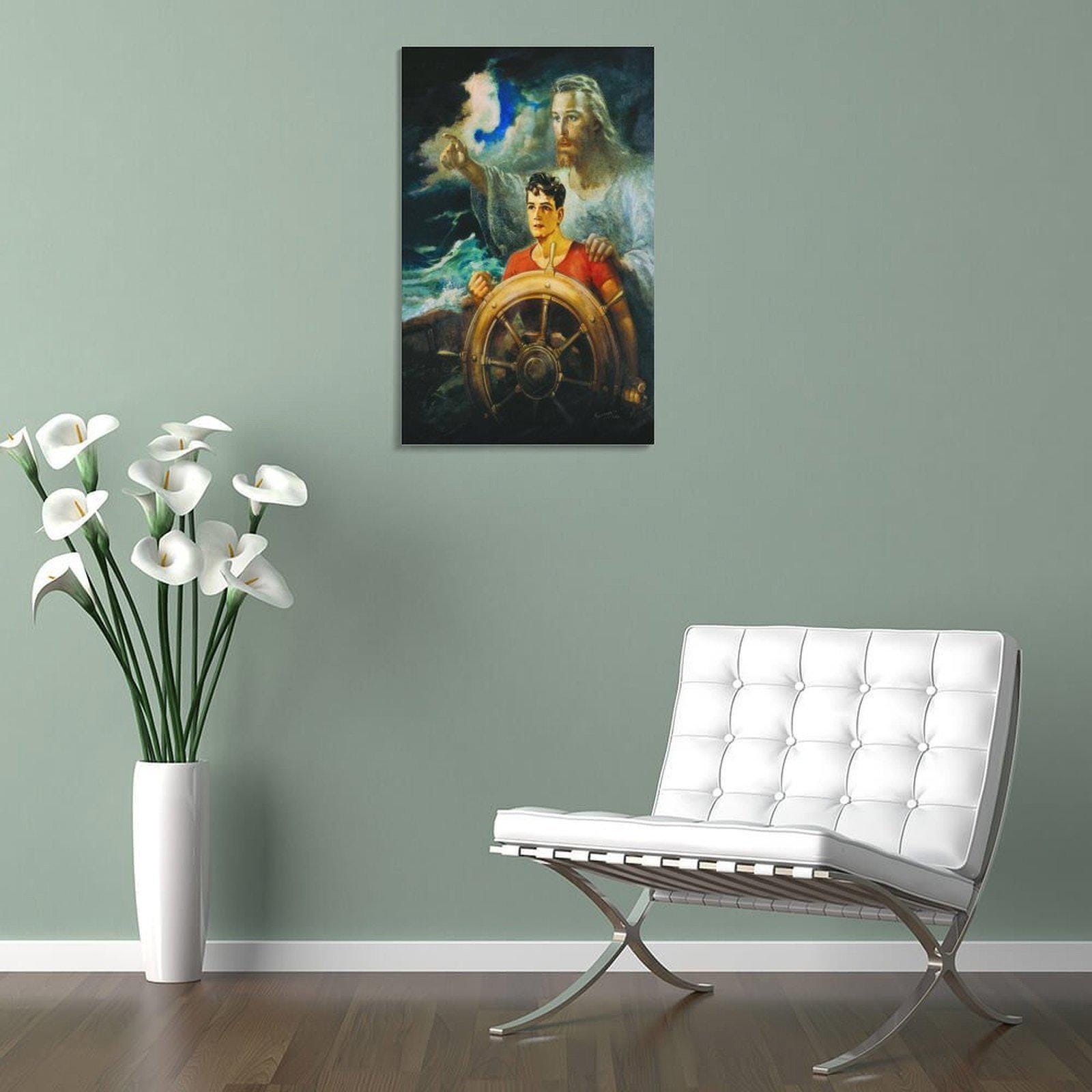 Jesus Christ Our Pilot Canvas Print, Christian Art - Etsy