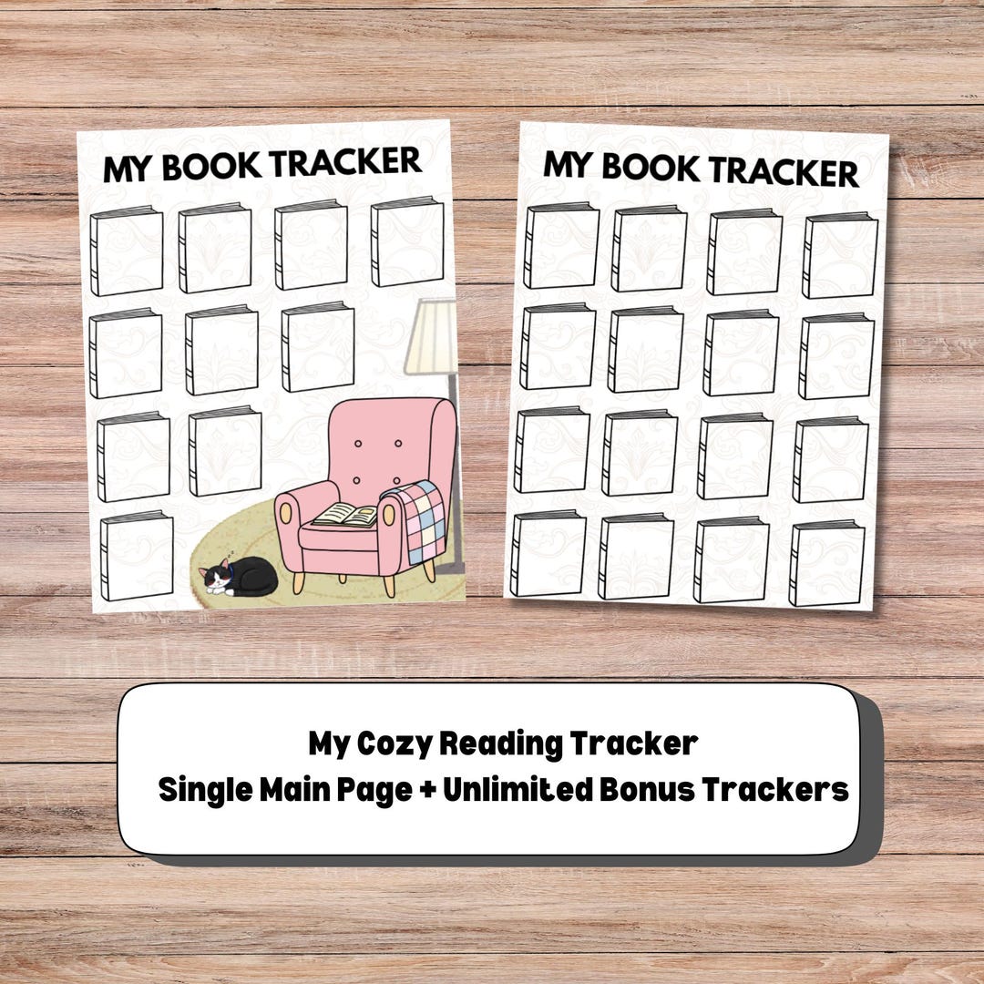 Cozy Reading Tracker Printable | Book Journal (instant Download - Etsy