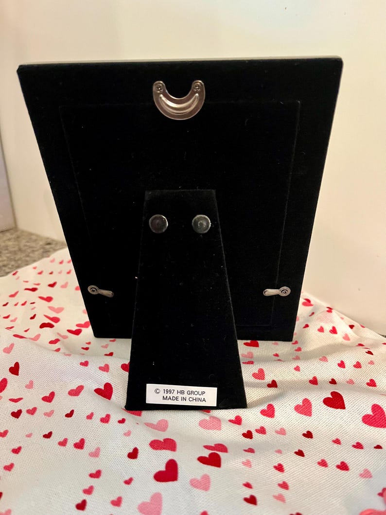 Vintage Burnes Boston Silver Bow Teddy Bear Frame (1997) for Baby Photo ...