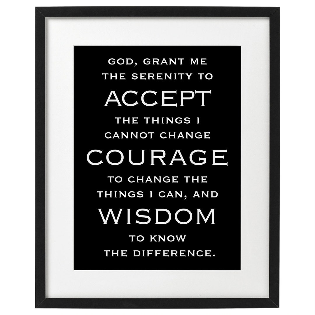 Serenity Prayer Printable Digital Download - Etsy