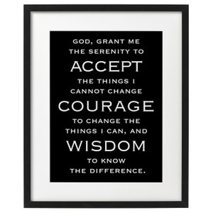 Serenity Prayer Printable Digital Download