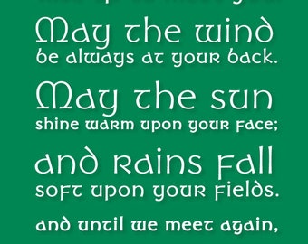 Irish Blessing - Subway Art