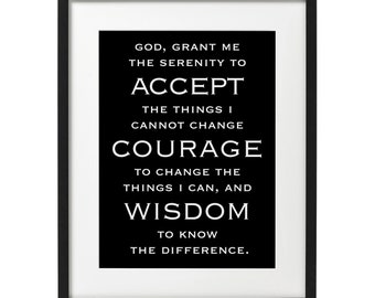 Serenity Prayer - Subway Art