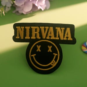 NIRVANA patch, band, rock on, music patch, iron on patch, embroidered patch, patch for jacket