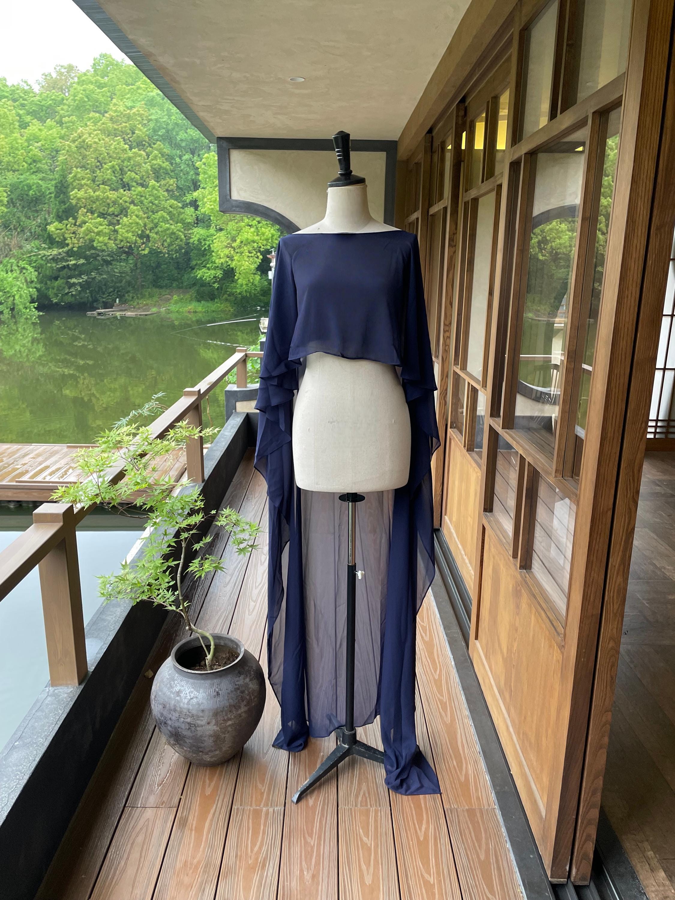 sachin and babi light blue dress Dress Chiffon Cape main image 0