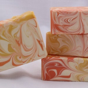 Soap Sunshine Handmade Bar Soap Artisan Cold Process Bar Soap, Best Seller Citrus Scented Ready to Ship