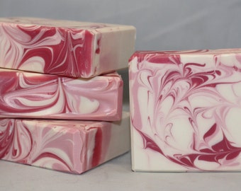 Japanese Cherry Blossom Type Scented Artisan Soap, Handmade Cold Process Bar Soap Ready to Ship Best Seller Handcrafted