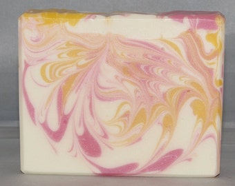 Soap Honeysuckle Soap Bar Scented Handmade Cold Process Artisan Soap, Floral Soap, Ready to Ship