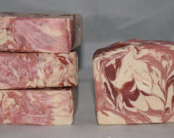 Soap Frosted Cranberry Soap Scented Artisan Bar Soap Handmade Hot Process Ready to Ship