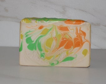 Soap Falling Leaves Type Handmade Artisan Scented Bar Soap Cold Process Homemade Selling Fall Soap Ready to Ship