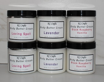 Whip Body Butter Choose your Scent with Cocoa, Mango, Shea Butters, Luxury Non-Greasy Triple Body Butter