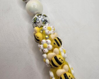 Charakter inspirierter Perlenkugelschreiber mit Bumble Bee Thema