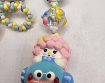 Charakter inspiriert Perlen Schlüsselanhänger / Taschenanhänger sanrio
