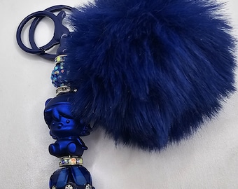 Charakter Schlüsselanhänger: mit blauem Bommel