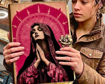 Cuaderno de cuero de arte sagrado: Cuaderno de grimorio gótico