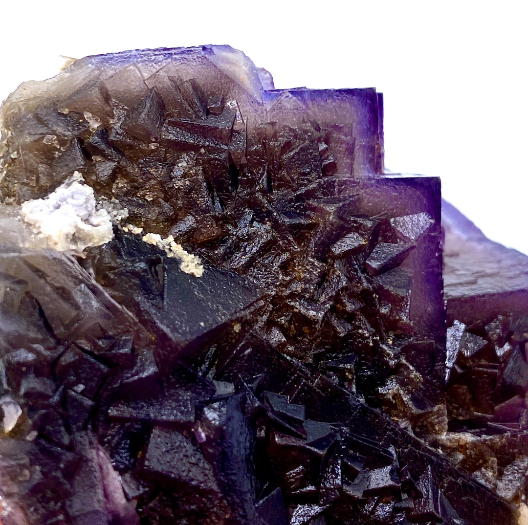 233 Gram Natural Unique Blue Callour Cubic Fluorite Specimen (pakistan ...