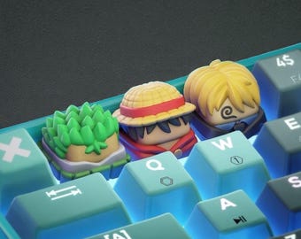 Handgemaakte anime-keycaps - Monkey, Sanji voor Cherry MX - Custom Artisan - perfect anime-fancadeau