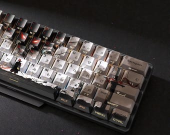 Japanse anime-toetsenset (129 toetsen) | Mechanisch toetsenbord PBT Cherry Profile-toetsenbord | Gesublimeerd ontwerp