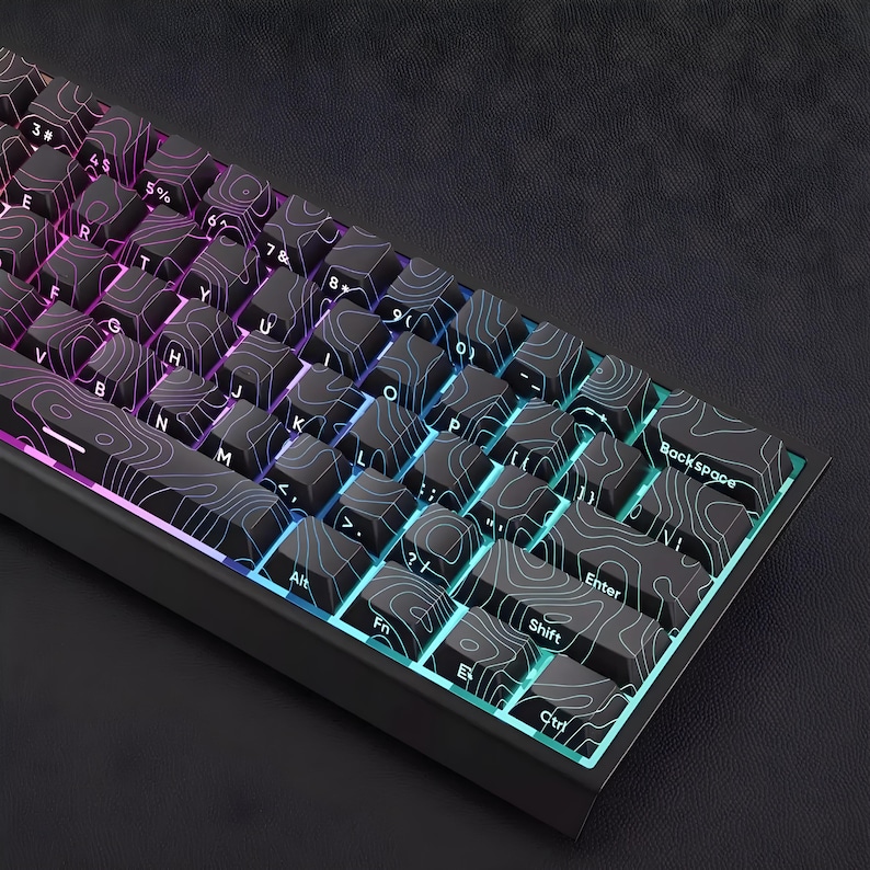 Side Engraved Contour 4.0 Keycap Set – 97 Keys PBT Translucent Keycaps ...