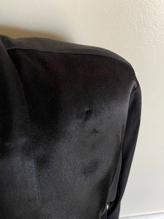 Leger structural draped long black coat goth clas… - image 9