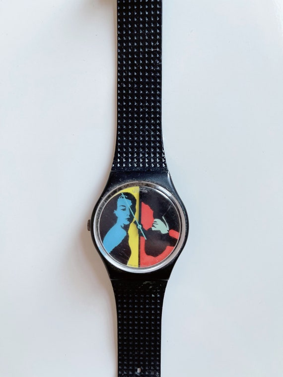 1988 rare Swatch coloured love collectible watch