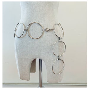 Silver hoop hotsell chain belt