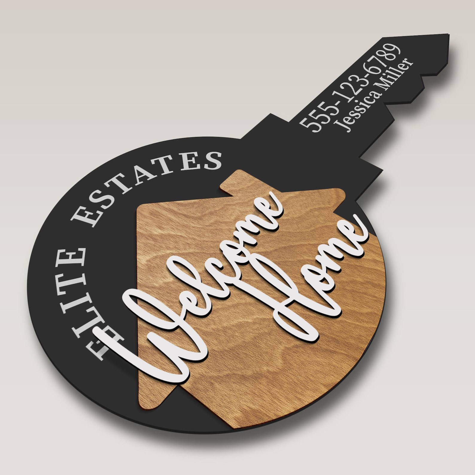 Realtor Key Svg, Realtor Marketing Reversible Key Laser File, Double ...