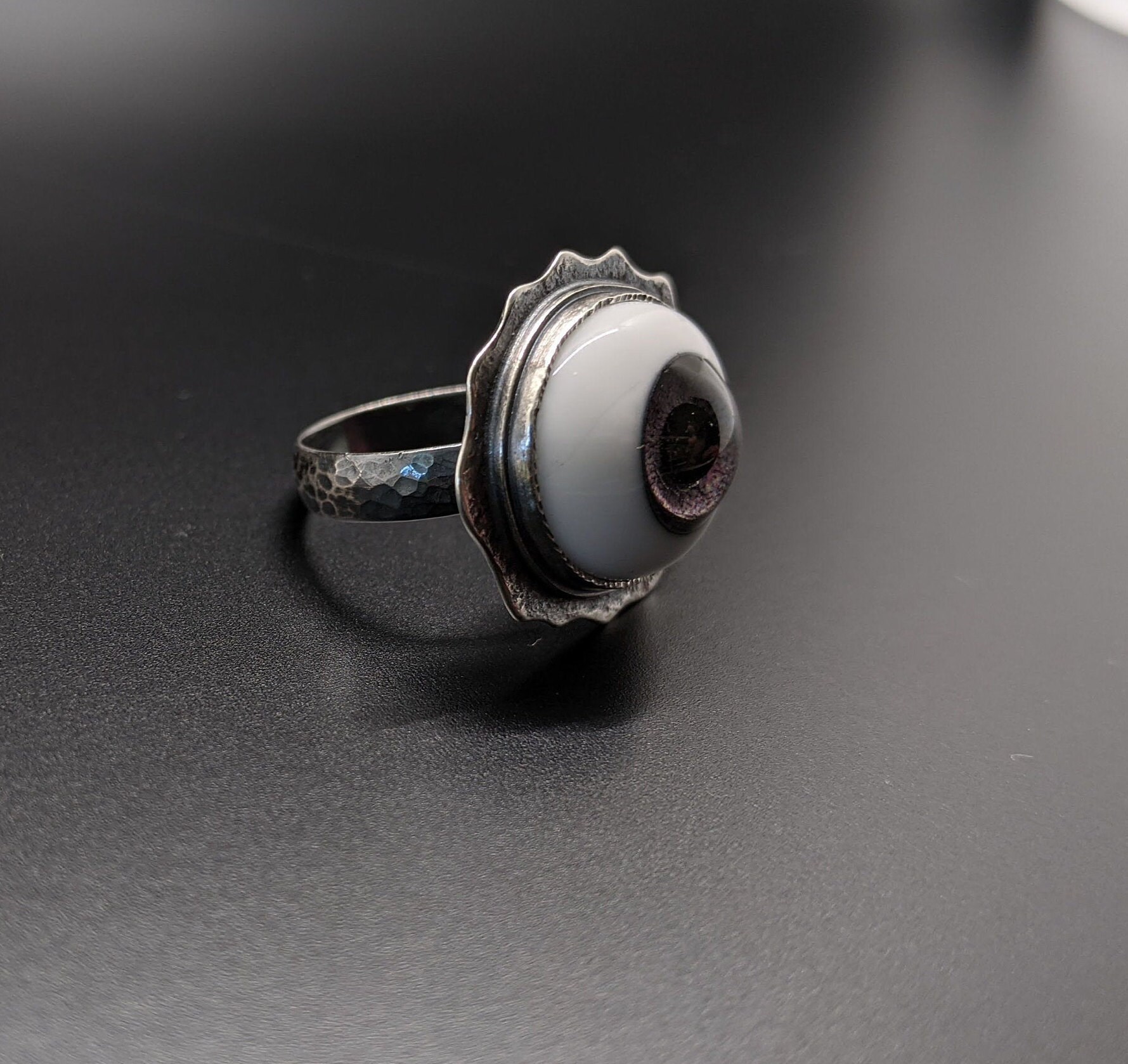 Eyeball Ring Custom Jewelry Eye Ring Halloween Jewelry Etsy