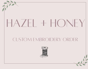 Custom Embroidery Order