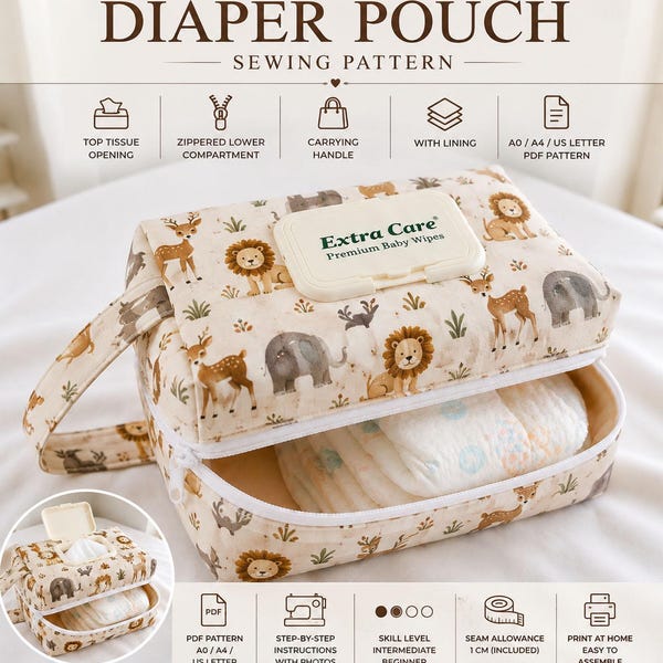 Easter Zipper Pouch - Etsy UK