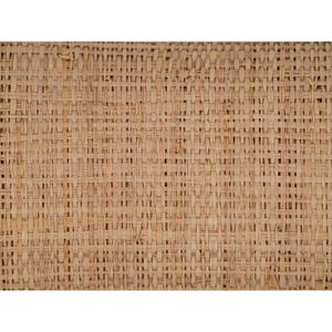 May include: Close-up of a woven natural fiber material, showcasing a tight, textured pattern. The material is a light tan color, with variations in tone creating depth and visual interest. The weave is consistent and uniform.
