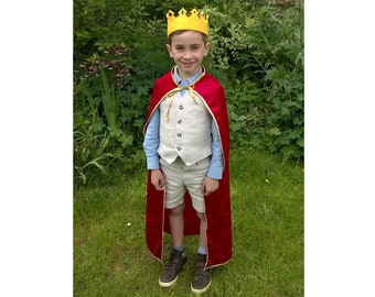 Baby Teen Adult Sizes Kids King, Prince, Medieval, Solider Toddler Royal Blue Knight Costume Tunic