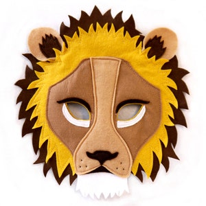 Lion mask costume, book Day, children's or adult, boys, girls kids adult Gift, Narnia, cosplay gift