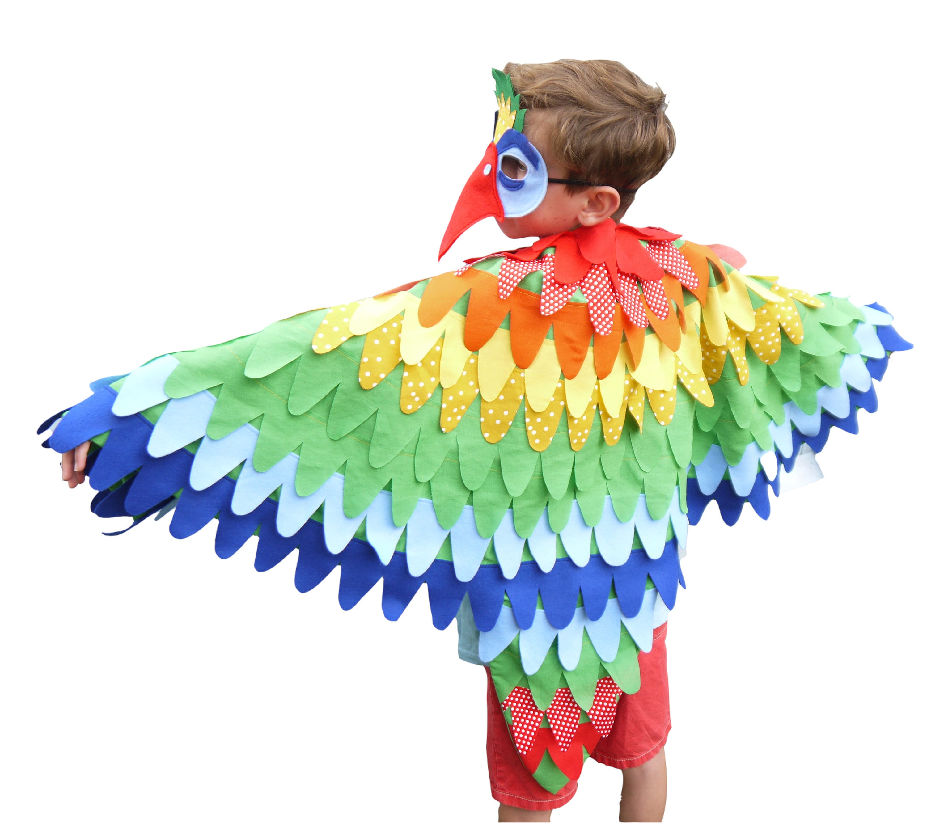 Salida lluvia viva Disfraz de loro alas de pájaro libro día regalo niño adulto - Etsy España